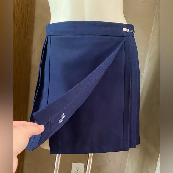Adidas Vintage Tennis Pleated Wrap Mini Skirt Navy Blue Women’s size 14. - Picture 2 of 10